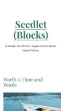 Screenshot Mobile Seedlet (Blocks) - (screenshot mobile)