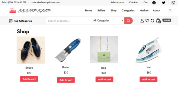 Seller Shop (WordPress)