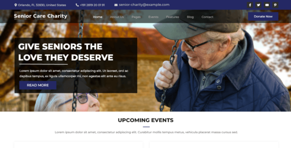 Senior Care Charity (WordPress)