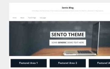 Sento Blog (screenshot desktop)