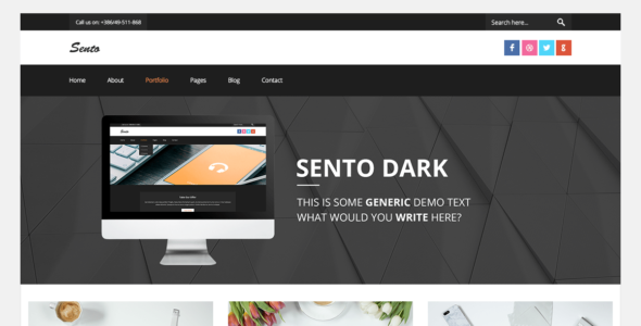Sento Dark (WordPress)