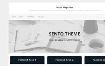 Sento Magazine (screenshot desktop)