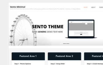 Sento Minimal (screenshot desktop)