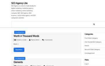 SEO Agency Lite (screenshot desktop)