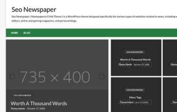 Seo Newspaper (screenshot desktop)