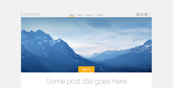 Serene (WordPress)