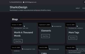 SharksDesign (screenshot desktop)