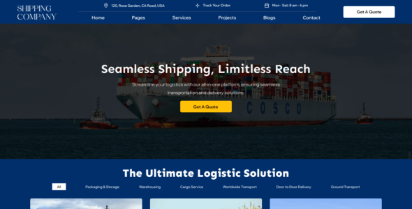 Shipping Company (WordPress)