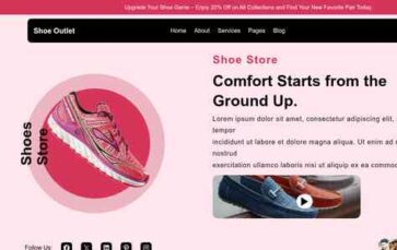 Shoe Outlet (screenshot desktop)