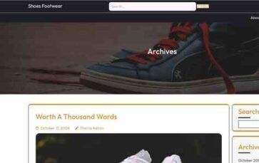 Shoes Footwear (screenshot desktop)