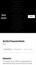 Shop Asthir (screenshot mobile)