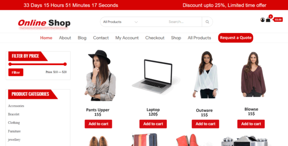 Shop Online (WordPress)