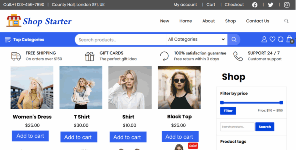 Shop Startup (WordPress)