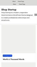 Shop Startup (screenshot mobile)