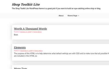 Shop Toolkit Lite (screenshot desktop)