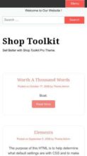 Shop Toolkit (screenshot mobile)