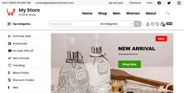 Shop WooCommerce (WordPress)