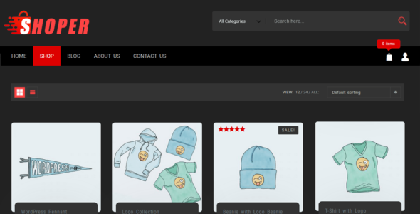 Shoper Dark (WordPress)