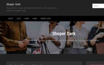 Shoper Dark (screenshot desktop)