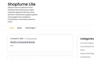 Shopfume Lite (screenshot desktop)