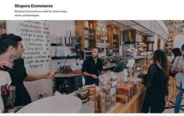 Shopora Ecommerce (screenshot desktop)