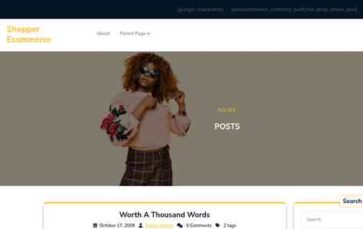 Shopper Ecommerce (screenshot desktop)