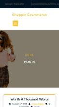 Shopper Ecommerce (screenshot mobile)