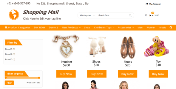 Shopping Mall (WordPress)