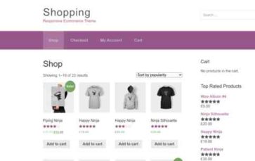 Shopping (ThemeHall) (screenshot desktop)