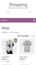 Shopping (ThemeHall) (screenshot mobile)