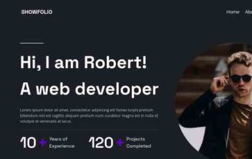 Showfolio (screenshot desktop)