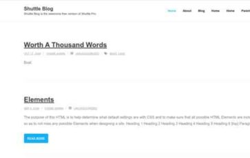 Screenshot Desktop Shuttle Blog (screenshot desktop)