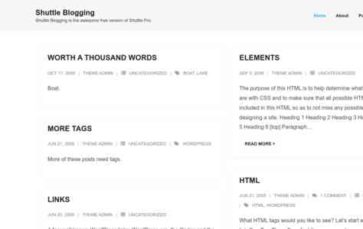 Shuttle Blogging (screenshot desktop)
