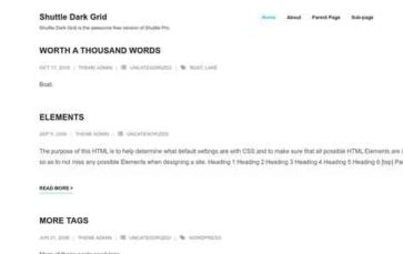 Screenshot Desktop Shuttle Dark Grid (screenshot desktop)