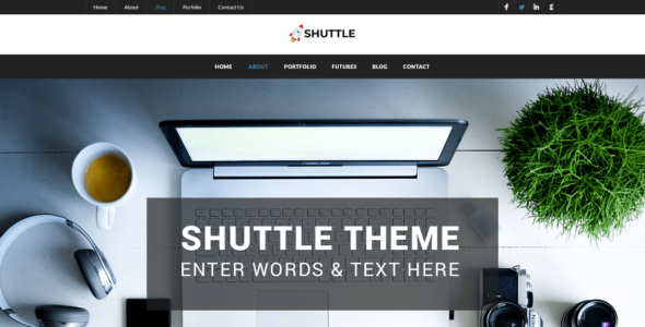 Shuttle Dark (WordPress)