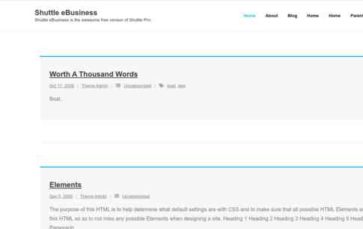 Shuttle eBusiness (screenshot desktop)