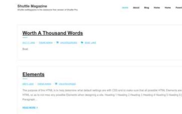 Shuttle Magazine (screenshot desktop)