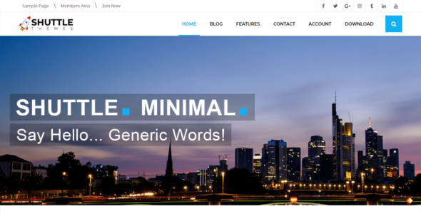 Shuttle Minimal (WordPress)