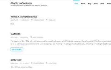 Shuttle myBusiness (screenshot desktop)