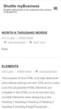 Shuttle myBusiness (screenshot mobile)