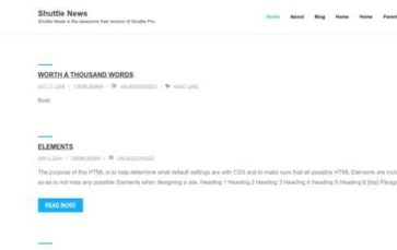 Shuttle News (screenshot desktop)