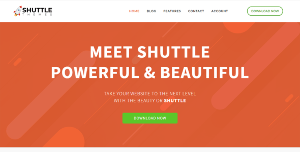 Shuttle Orange (WordPress)