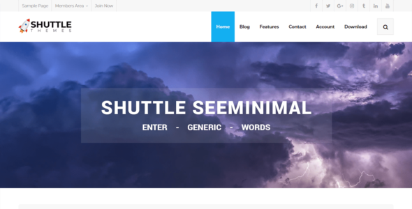 Shuttle seeMinimal (WordPress)