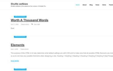 Shuttle weNews (screenshot desktop)