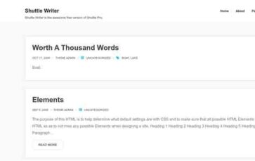 Shuttle Writer (screenshot desktop)