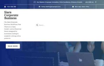 Siara Corporate Business (screenshot desktop)