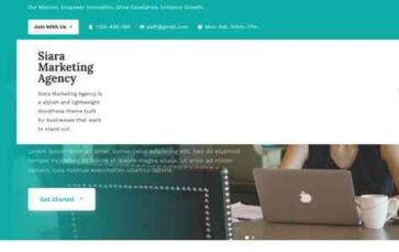 Siara Marketing Agency (screenshot desktop)