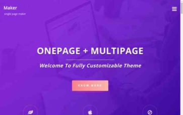 Single Page Maker (screenshot desktop)