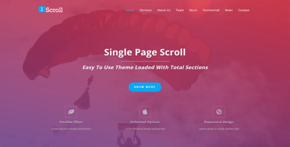 Single Page Scroll (WordPress)