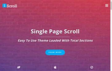 Single Page Scroll (screenshot desktop)